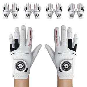 땀골프 여성용 반양피 골프장갑 양손용, 5세트