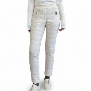 아크나인 여성 골프 편안한 스판 패딩바지 빅사이즈 밴딩팬츠 방한바지