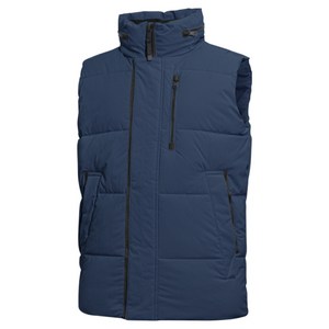 KXG 남성 골프웨어 겨울 지퍼 포인트 하이넥 패딩 베스트