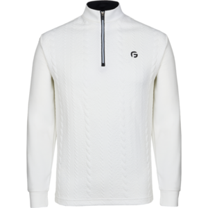 조르지오페리 골프  남성  케이블 패턴 하프넥 집업 티셔츠