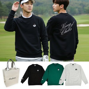 [백화점]말본 골프 맨투맨 클럽 라운드 스웨트셔츠 긴팔 티셔츠+쇼핑백