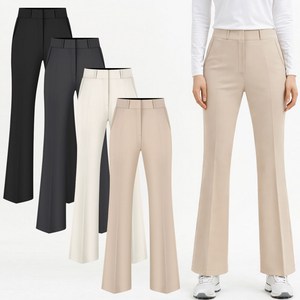 여성 골프바지 부츠컷 봄가을용 전체 스판 링클프리 여자 골프웨어 하의 골프복 바지 빅사이즈