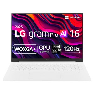 LG전자 2025 그램 Pro AI 16 코어 Ultra7