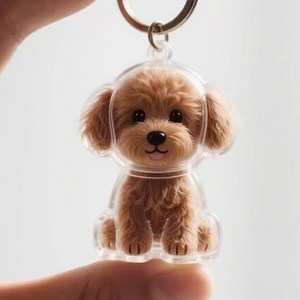 강아지 털 보관 키링 반려견 애완견 털 캡슐보관 키링, 강아지1, 1개