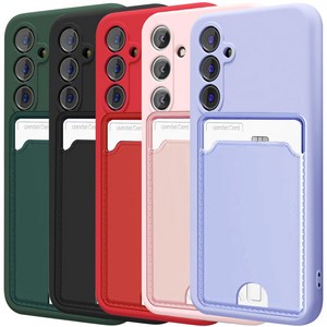 벌크온 1+1 갤럭시 S23 카드 수납 포켓 카메라 보호 풀커버 실리콘 컬러 휴대폰 케이스