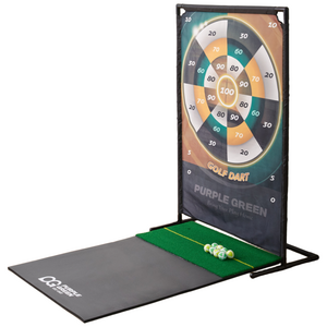 퍼플그린 골프다트PRO 골프 스윙 연습기 가정용 연습장 세트 연습 매트 그물망 포함