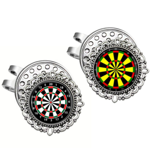 GOLEX 골프 개성아이템 돔형 다트볼마커 자석클립 포함 혼합 2종 세트, 1개, 혼합2종