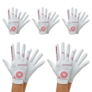 땀골프 여성용 논슬립 골프장갑 양손용, 혼합색상, 5개