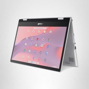 ASUS 크롬북 플립 CX1 컨버터블 노트북 14인치 FHD 나노엣지 360도 터치스크린 인텔 셀러론 N4500 프로세서 128GB eMMC 저장 공간 8GB RAM 크롬OS 투