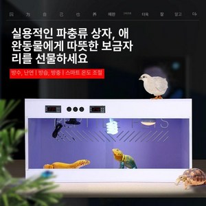 파충류 사육장 육지거북이 도마뱀집 온도조절 케이지