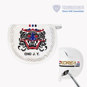 GR 골프 국가대표 말렛 퍼터커버 전통도깨비(KGA 정품), 1개