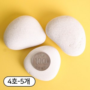 세경팜 납작한 크림자갈 그림그리기돌 반려돌