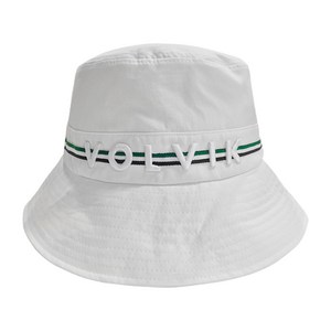 볼빅 여성 버킷햇 골프 벙거지 모자 스트라이프 와이드 버킷햇 햇빛가리개 썬캡 사이즈 조절 가능