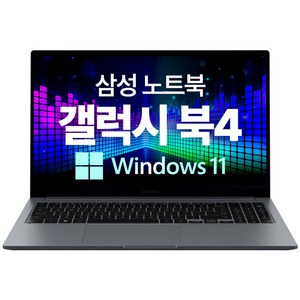 삼성노트북 갤럭시북4 NT750XGR-A28A 가성비 인강용 업무용 노트북 추천 윈도우11탑재, 그레이, NT750XGR, 256GB, 8GB, WIN11 Home