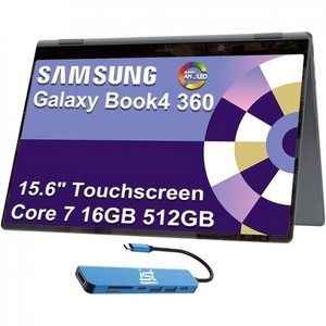 삼성 갤럭시 북4 360 2-in-1 터치스크린 노트북 인텔 코어 i7 150U i7-1355U 16GB DDR5 512GB SSD 15.6인치 FHD AMOLED 디자이너·