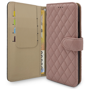 아리움 헤리스 퀼팅 지갑형 카드 분실방지 덮개 다이어리 케이스