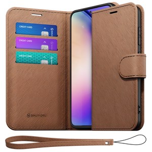 신지모루 마그네틱 사피아노 가죽 다이어리 지갑 케이스 + 핸드 스트랩 세트