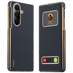 고급 비즈니스 풀커버 갤럭시 Z폴드7 케이스 힌지 액정 보호 뷰 커버 케이스 플립을 열지 않고 통화 가능
