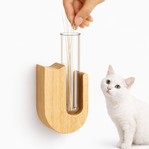아우라펫 고양이 수염보관함 화분 메모리얼 보관통 냉장고자석