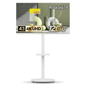 더함 4K UHD LED 스마트 120Hz 돌비 AI 구글 5.0 TV + 삼탠바이미 스탠드 라이트 세트