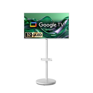 더함 FHD QLED 구글 스마트 TV 리얼 화이트에디션 + 삼탠바이미 스탠드 라이트 세트