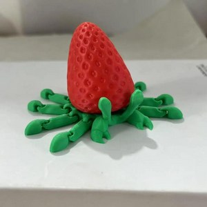딸기 크랩 장식 인쇄 모델 모형 가정용으로 인쇄된 이동식 관절이 관절형 소라게 입상