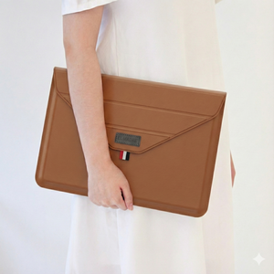 엘마드레 노트북파우치 방수 케이스 맥북에어 삼성 lg그램 노트북커버, 카멜브라운, 1개