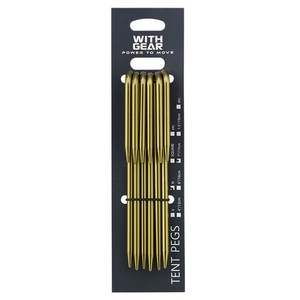 위드기어 알루미늄 N팩 PGNP3 고강도 캠핑 텐트 타프 국산 텐트팩 파우치 케이스 캠핑 팩, 17cm, 19cm, 6개