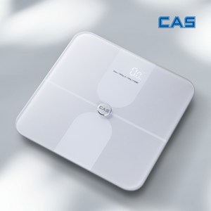 CAS 스마트 체중계 삼성헬스 연동 인바디 가정용 블루투스 BIA 정밀 측정, 1개, 화이트 (WHITE), BFA-S19