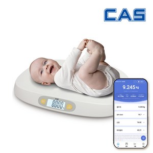 카스 스마트 유아용 체중계 BHE-S400 반려동물 애완견 아기 고양이, 1개, 화이트, BHE-S400