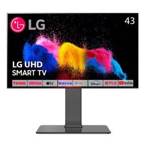 LG전자 43인치 스마트 TV 4K UHD 43UT7550 거실장 티비다이 스탠드거치대 결합상품