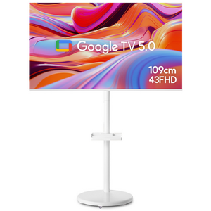 스카이뷰 화이트에디션 삼탠바이미 109cm(43인치) FHD 스마트 이동식 TV 중소바이미 삼텐바이미, 고객직접설치, 이동형 스탠드, 삼탠바이미 셋트, 109cm(43인치)