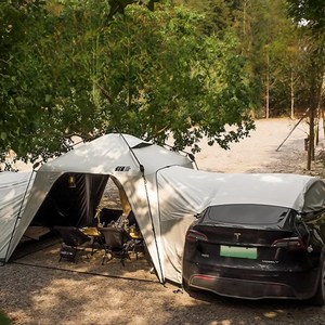 익스플로어 차박텐트 모빌리티 도킹쉘터 차량용 돔 캐노피 확장 파츠 조합형, 블랙