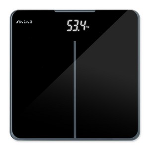 신일 전자식 강화유리 정밀 센서 슬림 체중계 6mm, 6mm SHM-5025, 블랙, 1개