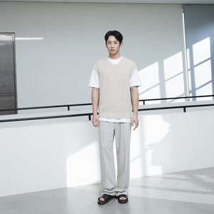 마인드브릿지 남성용 통기성 냉감 통기성 쿨 와이드 원턱 쿨맥스 슬랙스 MWPT31A3