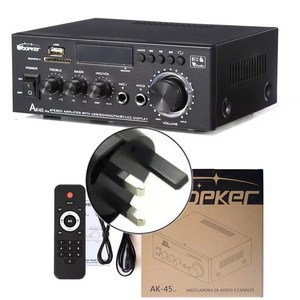 WOOPKER AK45 820W BLUETOOTH HIFI 디지털 전력 스피커 가정용 베이스 가라오케용 정격 50W 채널 오디오 자동차