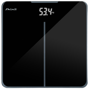 신일 전자식 강화유리 정밀 센서 슬림 체중계 6mm, SHM-5025, Black (검정), 1개