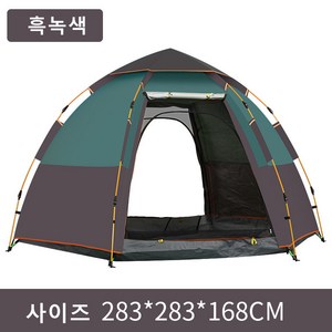 PADDY야외 캠핑을 두껍게 해서 선팅이 자동으로 펼쳐지는 공간 텐트 2층 6각 텐트