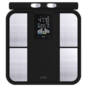 르젠 플로우인 디지털 바디 분석 체중계, LZ-IN100, 오닉스 블랙, 1개