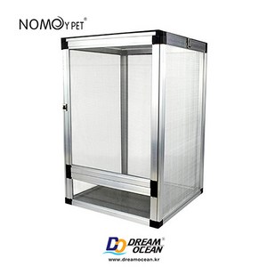 노모이펫 사육장M 실버 파충류케이지 도마뱀사육장 앵무새 거북이 카멜레온 테라이움 케이스