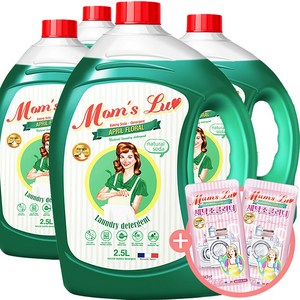 맘스럽 액상세제 플로럴향 본품, 2.5L, 4개