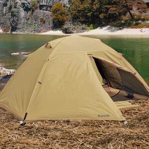 카르닉 시에나 백패킹 텐트 경량 텐트 세트, 메쉬 오트베이지(텐트+루프플라이C)