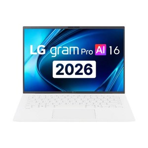 LG전자 2026 그램 Pro AI 16 코어Ultra7 IPS WQXGA, 16ZD90U-GX79K, Free DOS, 32GB, 256GB, 에센스 화이트