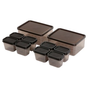 비트리 휘어지는 냉동실 정리용기 세트 1L x 2p + 큐브 100ml x 8p, 1세트