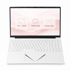 2026 최신형 16.1인치 노트북 i3-6006U 16GB RAM 512GB SSD 윈도우10 몰입형 대화면 재택근무 사무 학생용 초보자 실용형 지문인식
