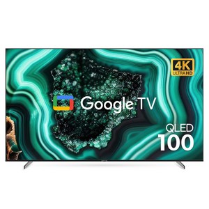 와이드뷰 4K UHD QLED 구글 스마트 TV, 254cm(100인치), EKW1001QA, 스탠드형, 방문설치
