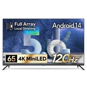더함 4K UHD QLED MiniLED DLG 120Hz 로컬디밍 돌비 AI 구글 5.0 스마트 TV 방문설치, 165cm(65인치), UA651MINILED Google5.0 120Hz 2025C, 스탠드형, 방문설치