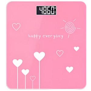 JH 스마트 디지털 LCD 캐릭터 체중계, 핑크, 태한 JH, 1개