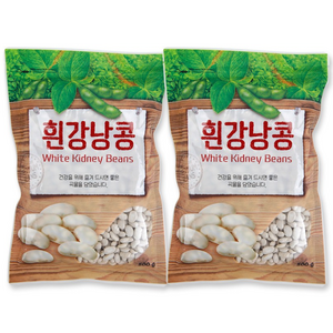 [이잡곡이다] 수입 흰강낭콩 500g x 2봉, 2개, 500g