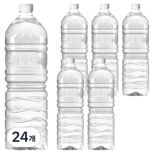 아이시스 생수 화이트캡 무라벨, 24개, 2L